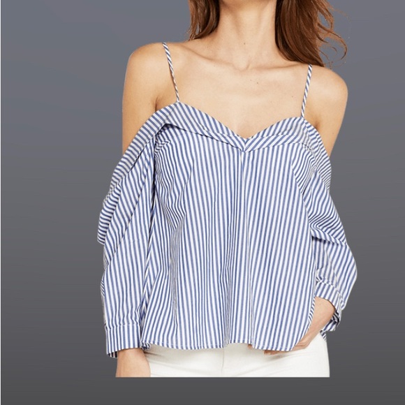 Bardot Tops - PALOMA STRIPE TOP IN LIGHT STR